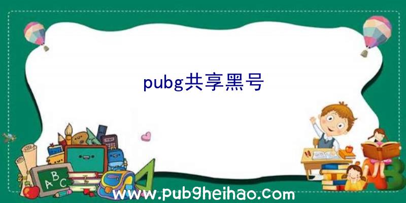 pubg共享黑号