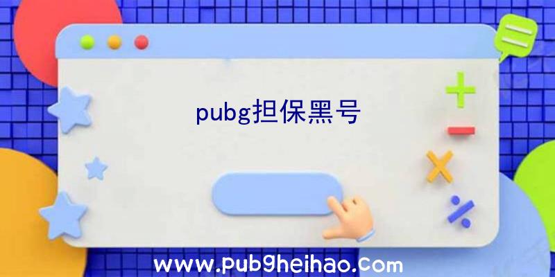 pubg担保黑号