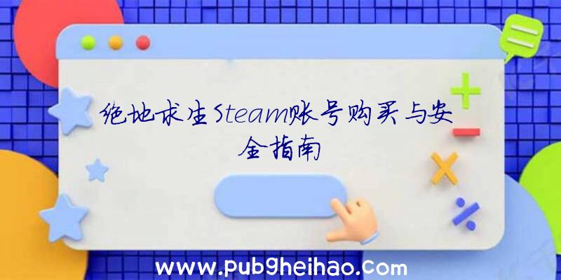 绝地求生Steam账号购买与安全指南