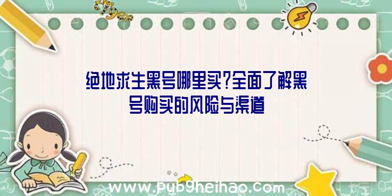 绝地求生黑号哪里买？全面了解黑号购买的风险与渠道