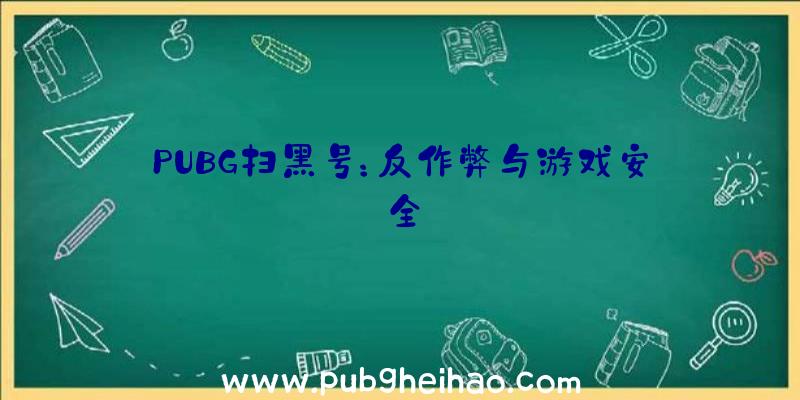 PUBG扫黑号：反作弊与游戏安全