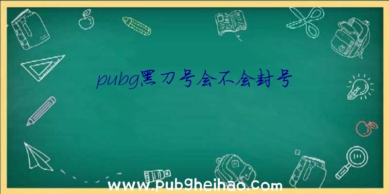 pubg黑刀号会不会封号