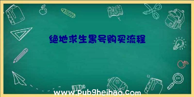 绝地求生黑号购买流程