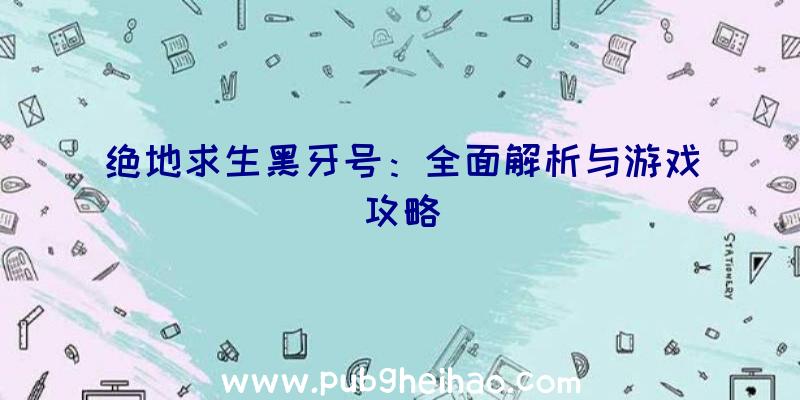 绝地求生黑牙号：全面解析与游戏攻略